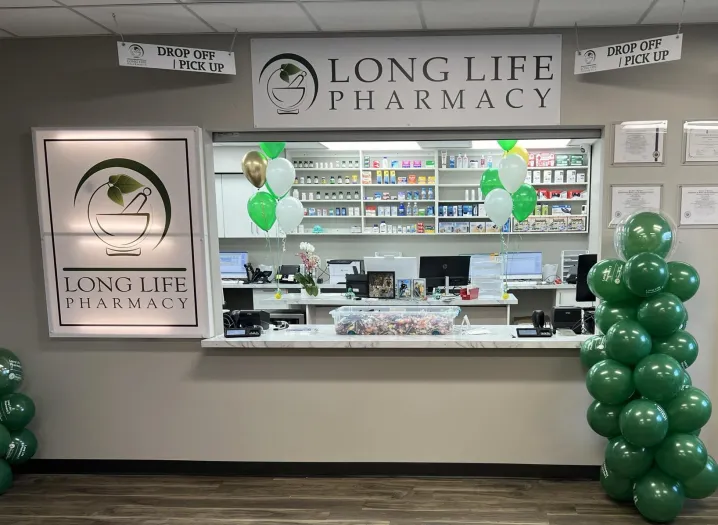 Long Life Pharmacy 2 storefront in West Allis, Wisconsin